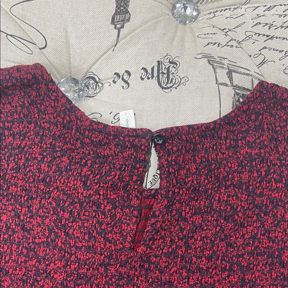 Treasure & Bond Maroon Ruffle Top - Picture 10 of 11